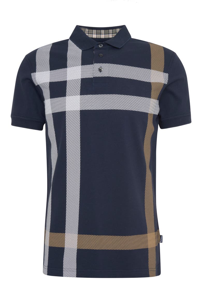 Blaine Tartan Polo, Alternate, color, NAVY/ PINE