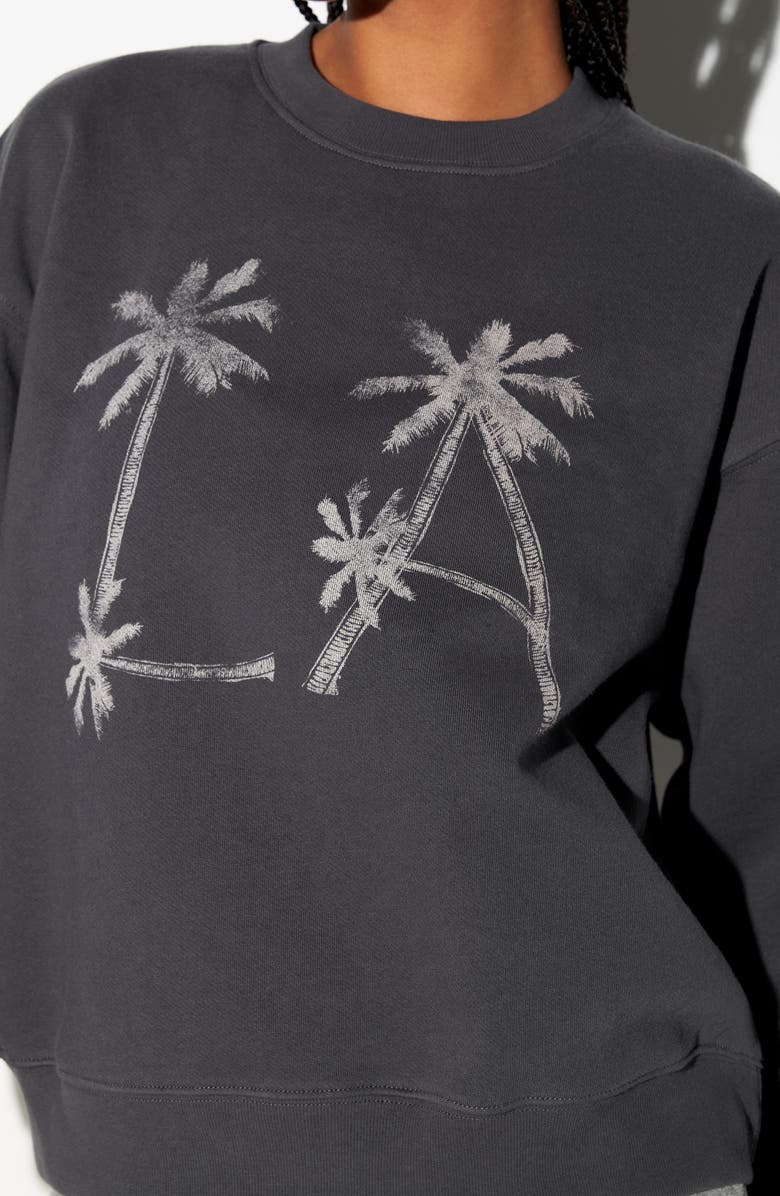 Spiritual Gangster La Brea Cotton Graphic Sweatshirt, Alternate, color, Ash