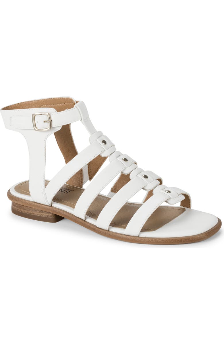 Baretraps Origins Nathalia Gladiator Sandal, Main, color, White Leather