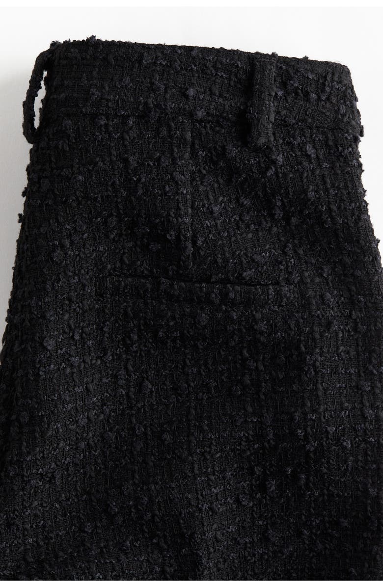 H&M Textured Trousers, Alternate, color, Black