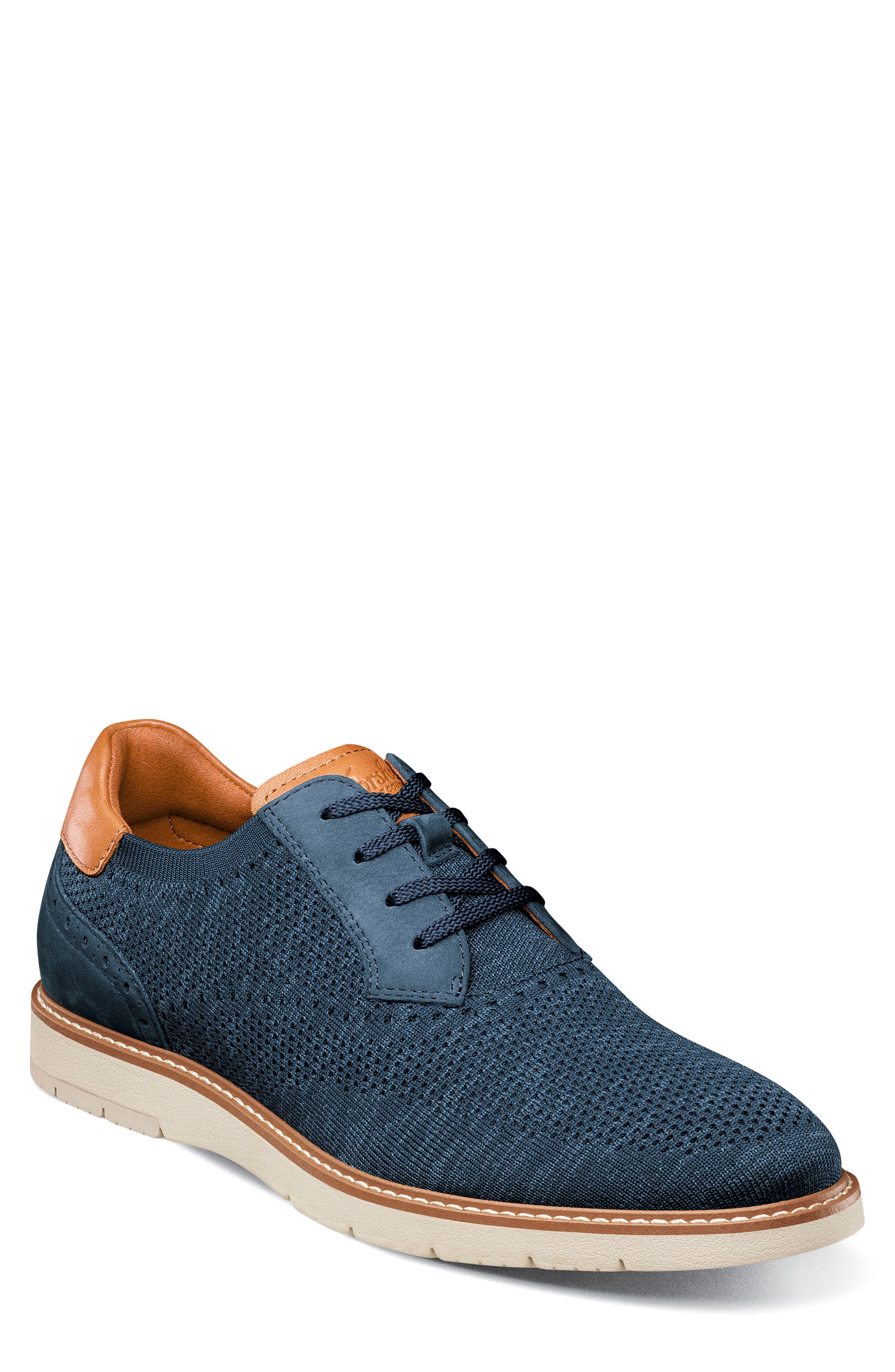Florsheim Vibe Knit Derby, Main, color, Navy