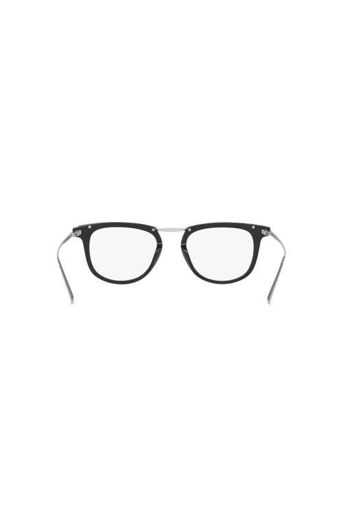 Saint Laurent 50mm Round Optical Glasses In Black