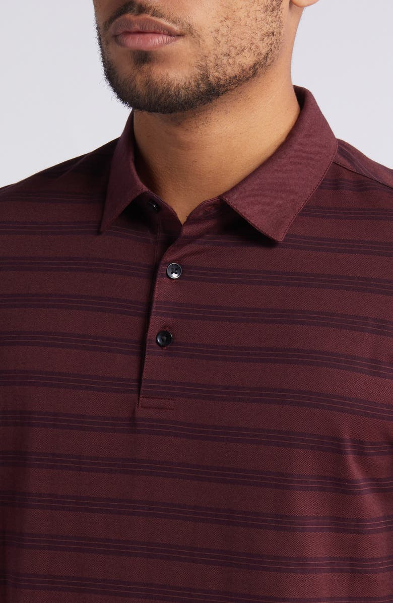 Robert Barakett Fraser Stripe Polo, Alternate, color, Red