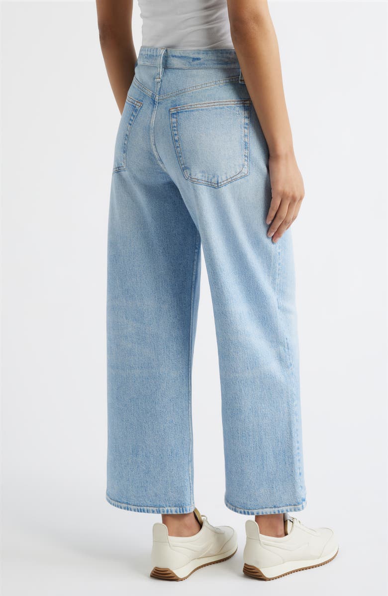 rag & bone rb Miramar Andi Ankle Wide Leg Cotton Terry Sweatpant Jeans, Alternate, color, Aria