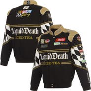 JH DESIGN Men's JH Design Black NASCAR Liquid Death Full-Snap Twill Uniform Jacket