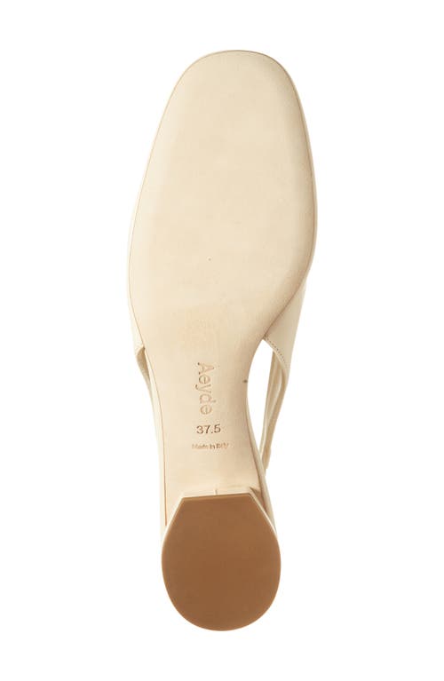 Aeyde Dua Slingback Flat In White