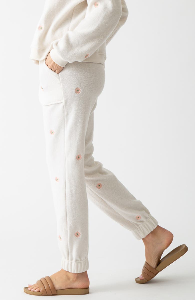 Electric & Rose Daisy Embellished Fleece Sweatpants, Alternate, color,