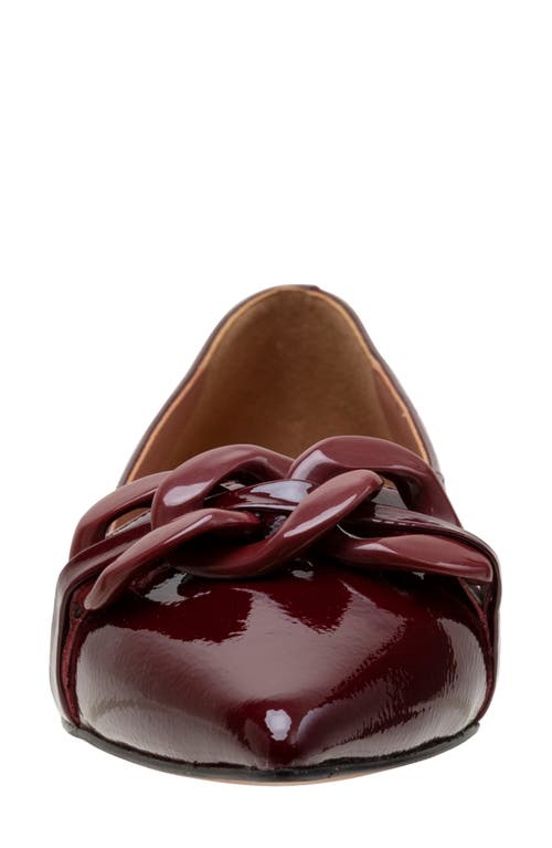 Linea Paolo Nora Pointed Toe Flat In Red