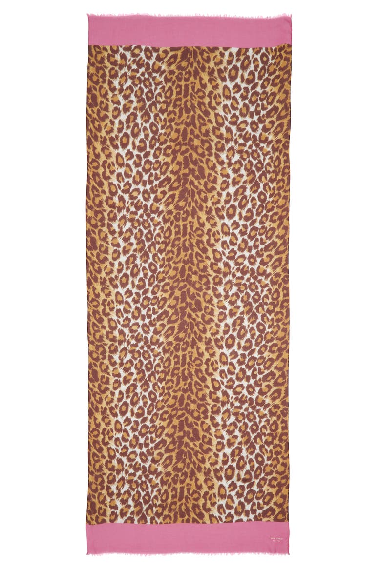 panthera oblong scarf, Alternate, color, NATURAL