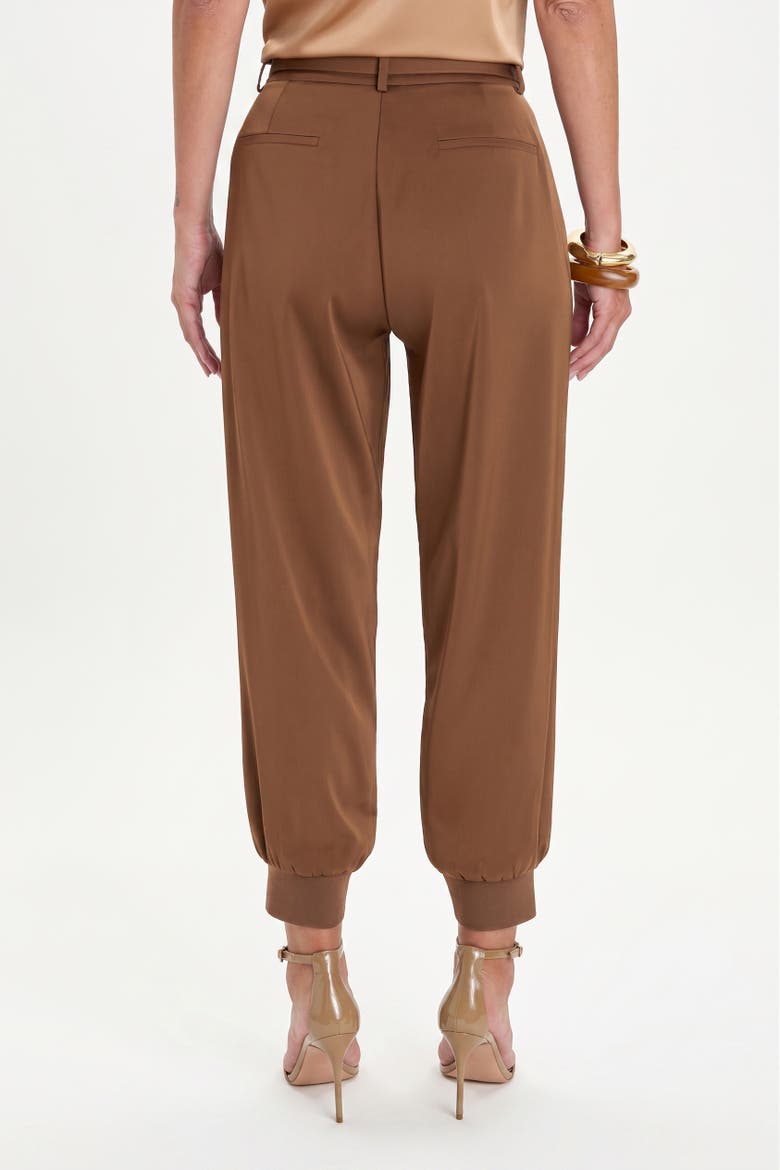 Adrienne Satin Cargo Pant, Alternate, color, Java