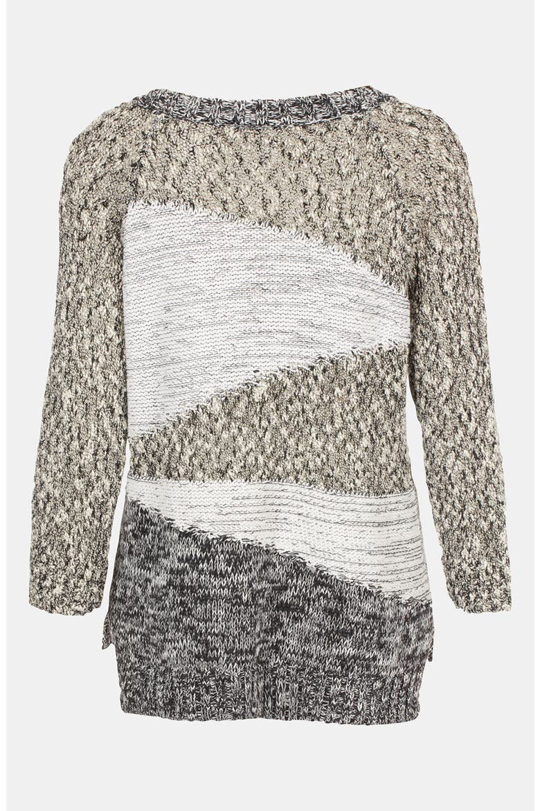 Mixed Yarn Insert Sweater, Alternate, color, GREY