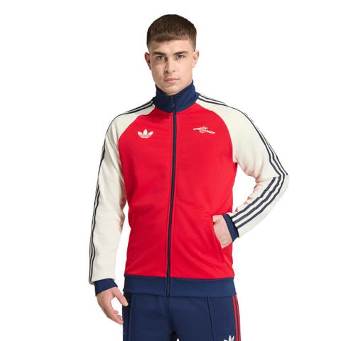 Men's adidas Originals  Red Arsenal Culturewear Full-Zip Track Jacket