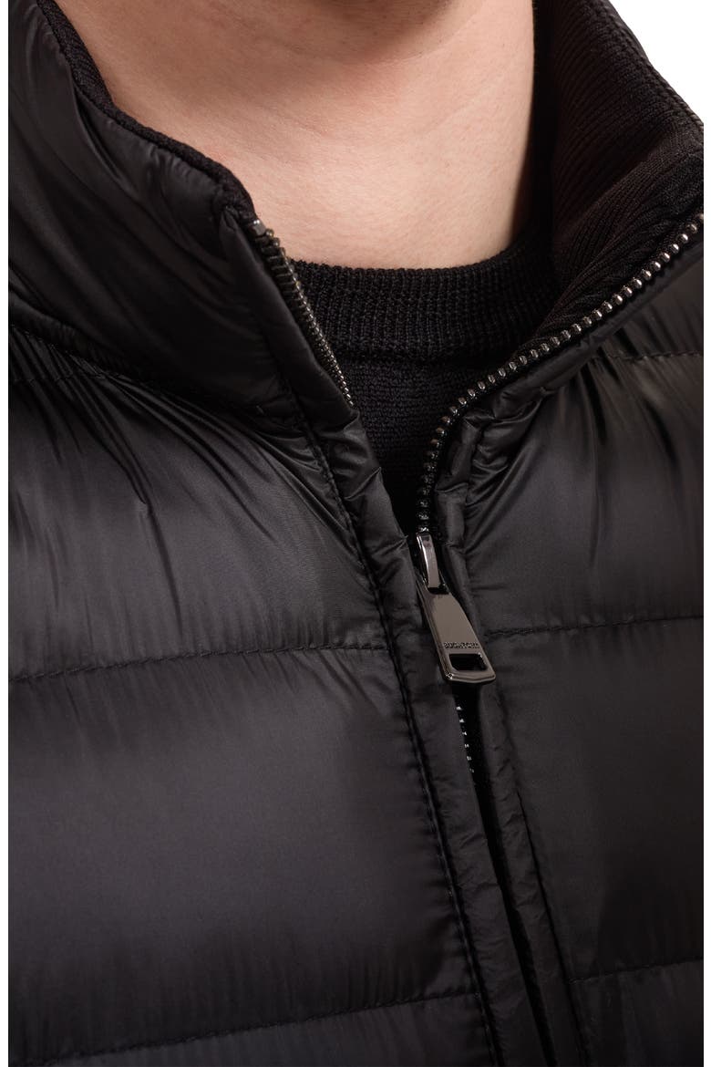 Soft Touch Quilted Quarter Zip Pullover, Alternate, color, BLACK