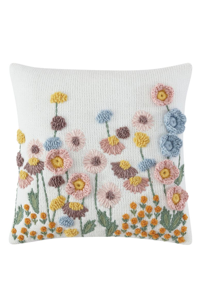 Peri Home Petals 3D Accent Pillow, Main, color, Multi Ivory