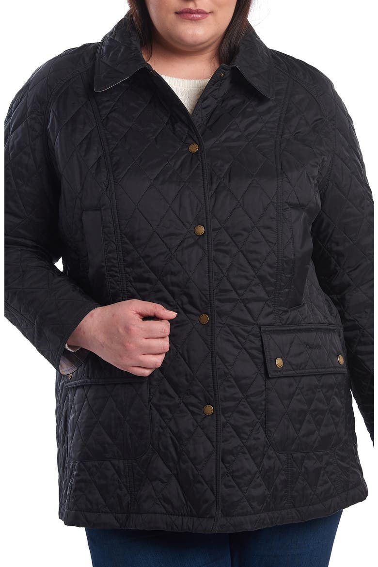 Beadnell Summer Quilted Jacket, Alternate, color, BLACK