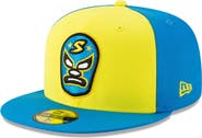New Era Men's New Era Yellow/Blue Sacramento Dorados Copa de la Diversion 59FIFTY Fitted Hat