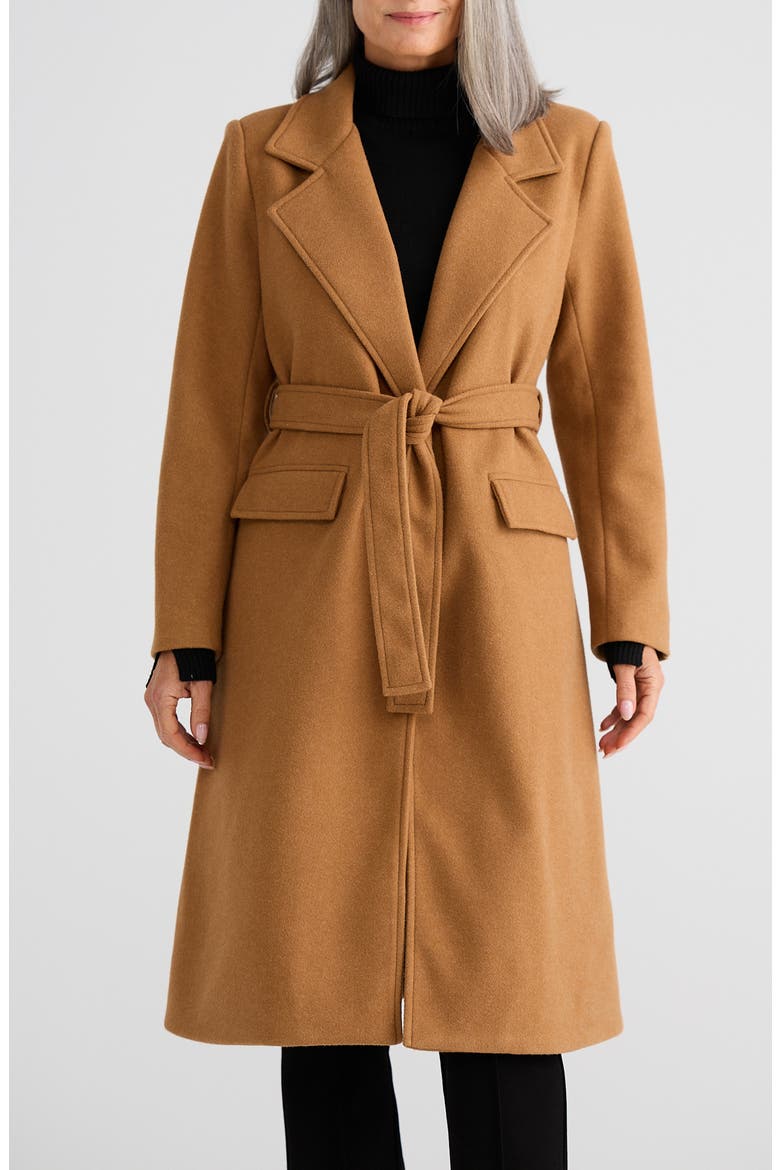 Julianne Belted Coat, Main, color, CAMEL