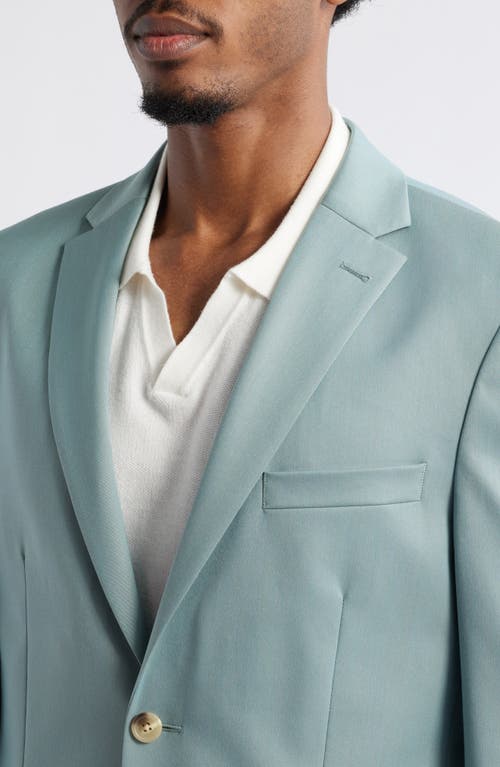 Open Edit Slim Fit Sharkskin Blazer In Blue Arona