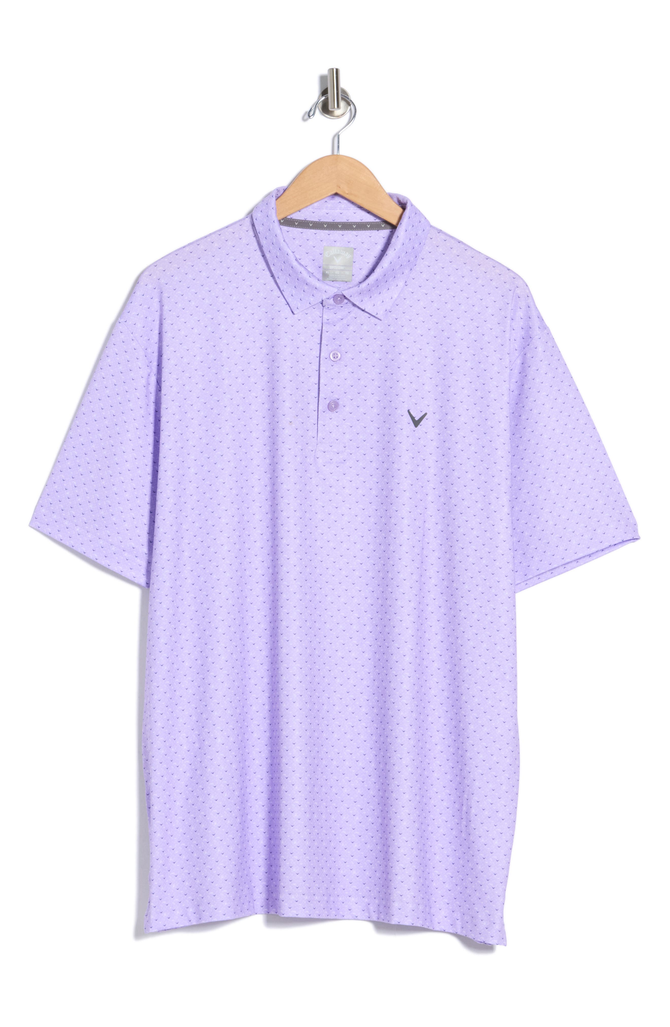 Callaway Chevron Print Twill Polo