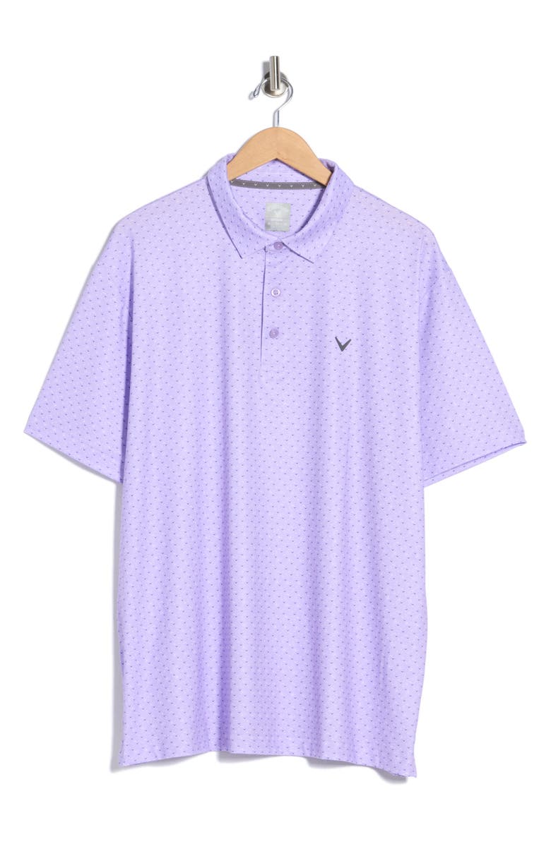 Callaway Chevron Print Twill Polo, Main, color, Sand Verbana