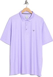 Callaway Chevron Print Twill Polo