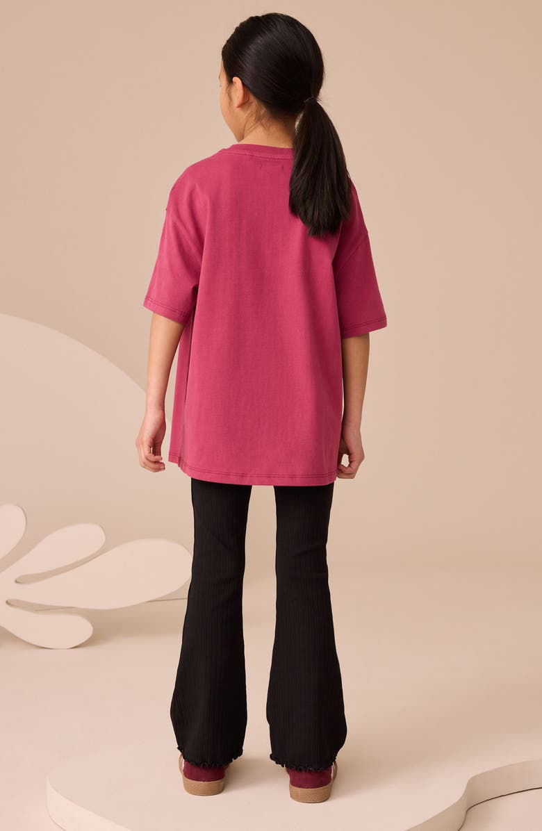 NEXT Kids' Cake Oversize Cotton Graphic T-Shirt, Alternate, color, Burgundy Red