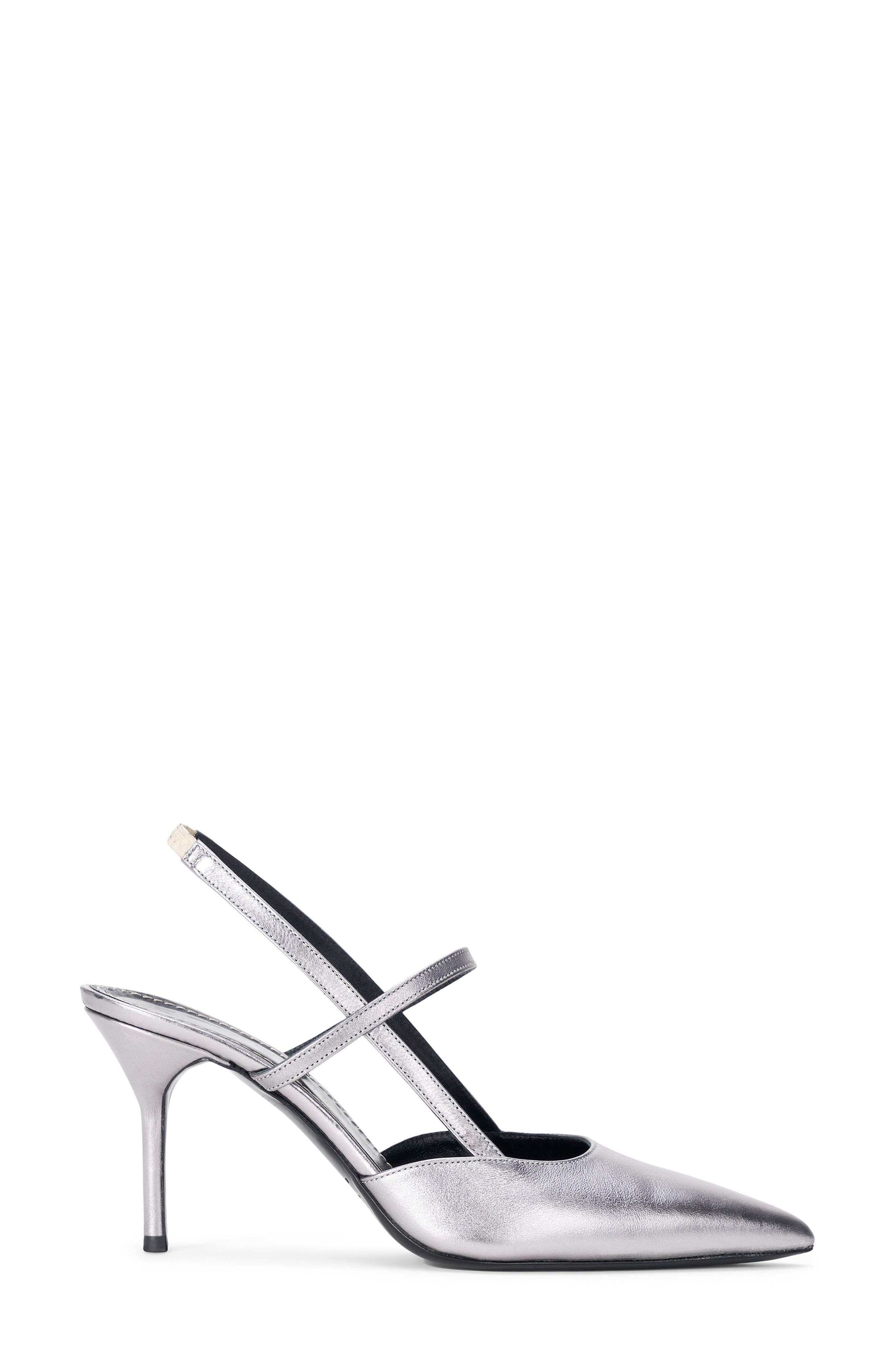 STAUD Sebastian Slingback Sandal, Alternate, color, Pewter