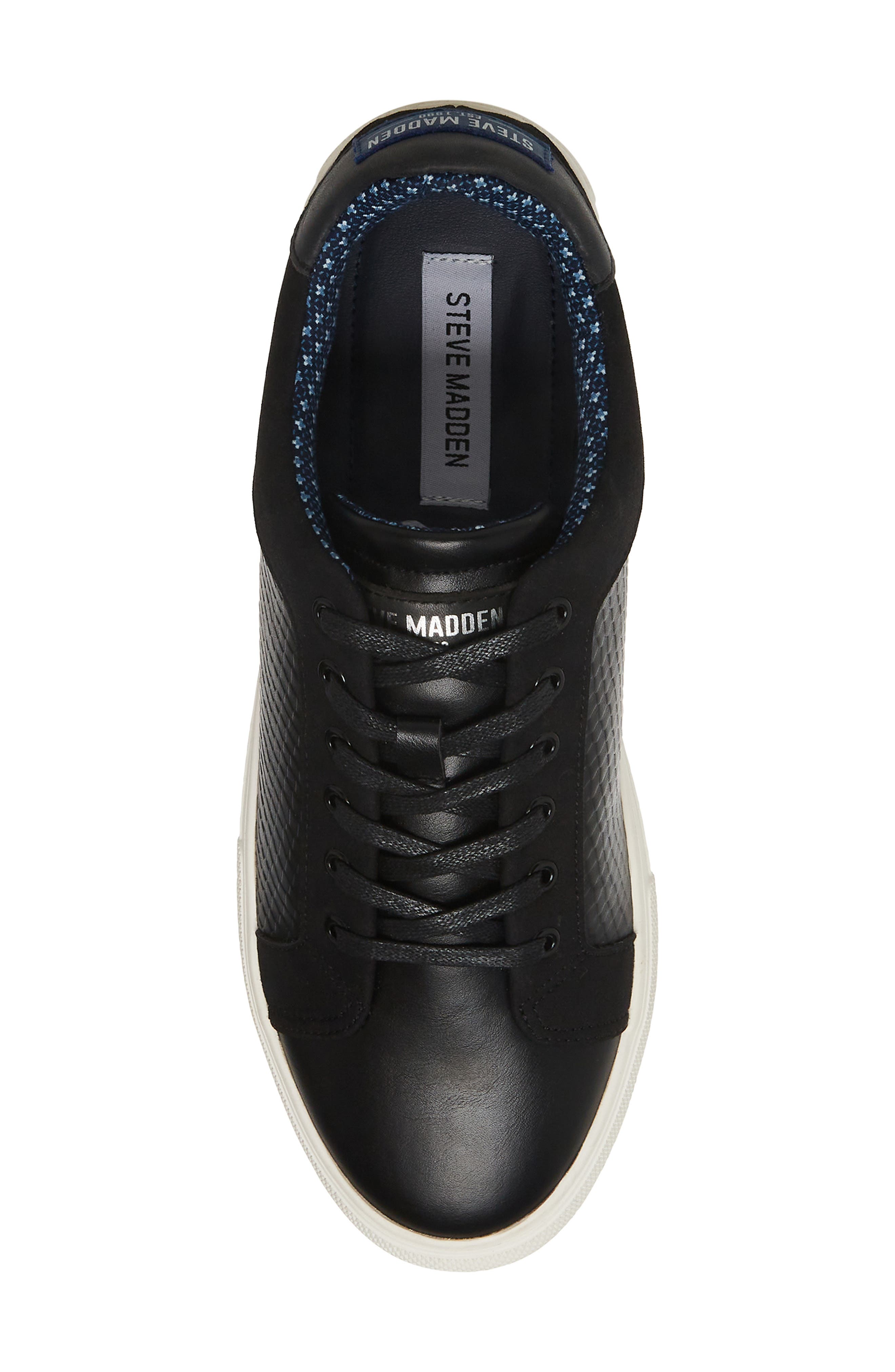 Steve Madden Vowel Embossed Sneaker, Alternate, color, 