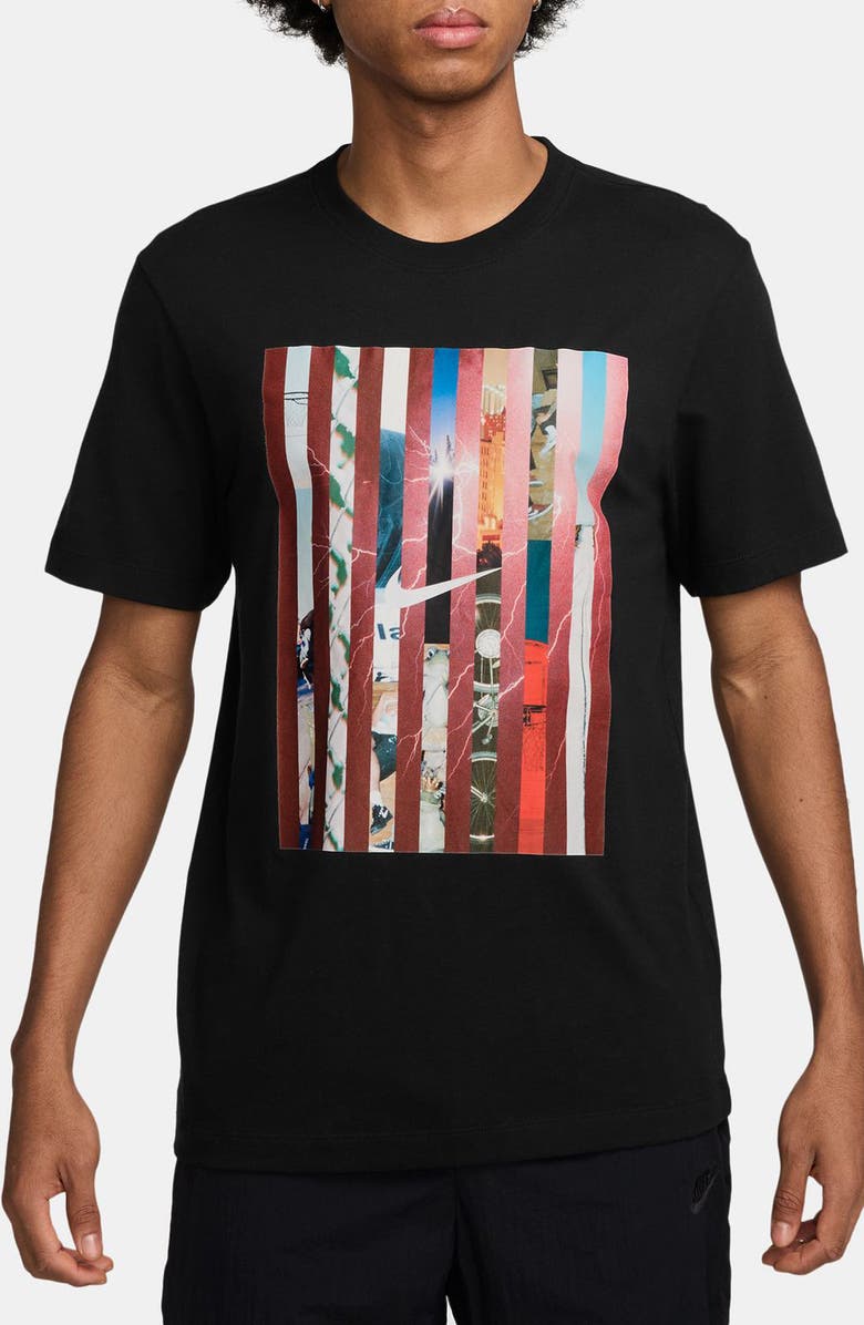 Nike Open Stripe Graphic T-Shirt, Main, color, 