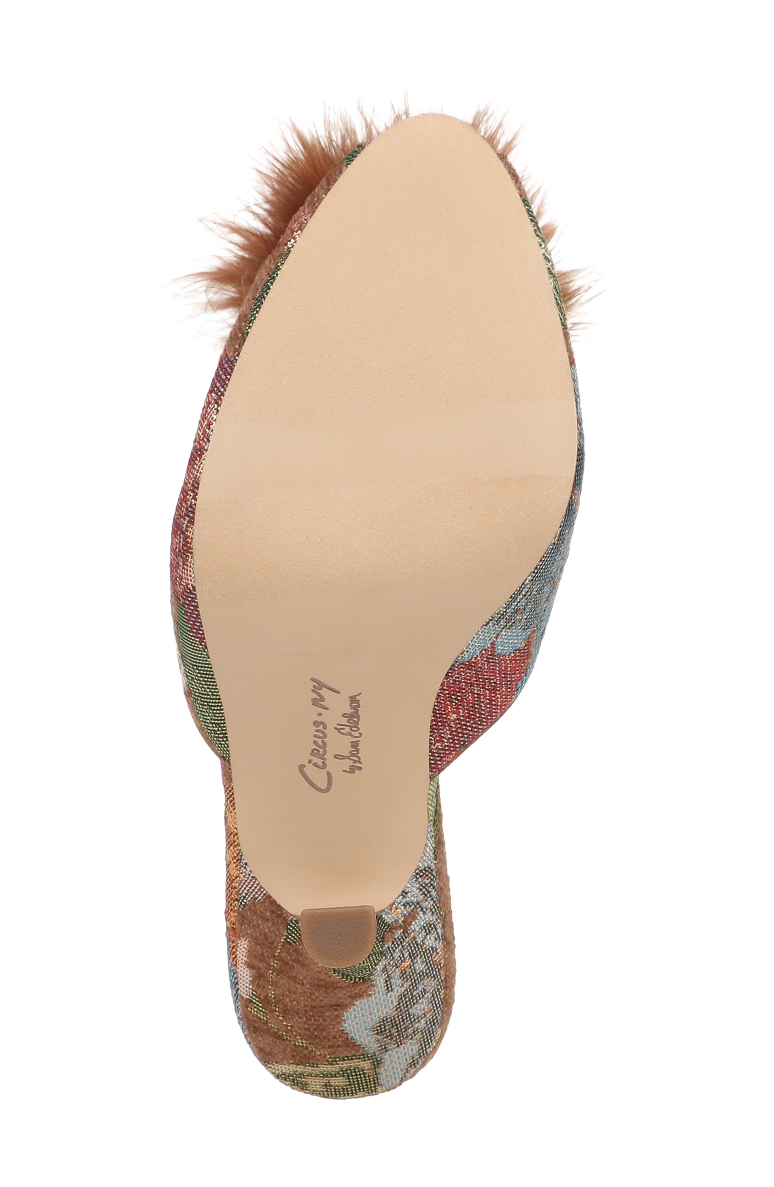 Glenda Fluff Mule, Alternate, color, BERRY BLUSH MULTI