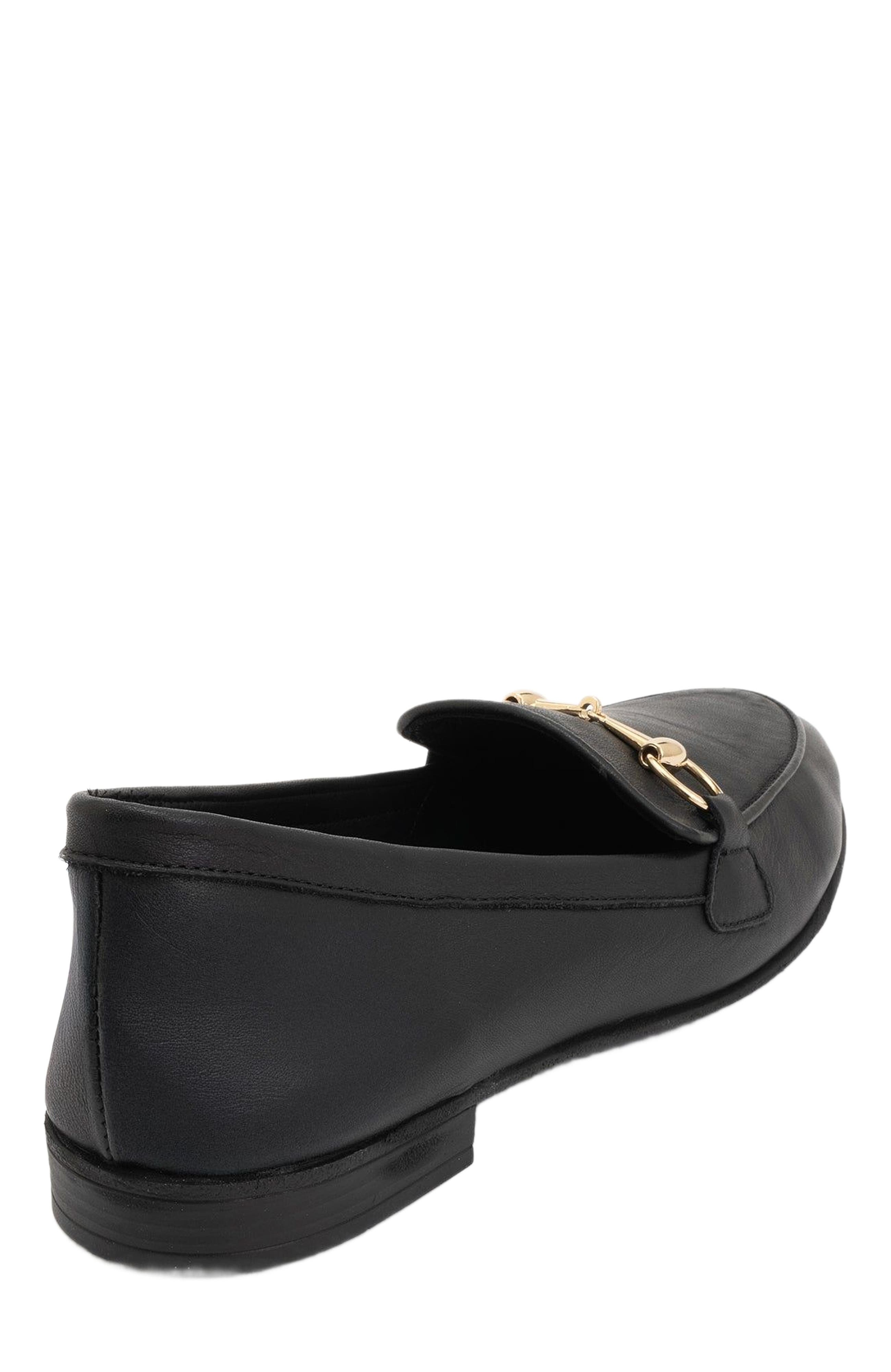 Forever & Always Shoes Rory Leather Bit Loafer, Alternate, color, Black Leather