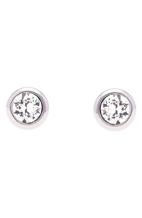 Ted Baker London Sinaa Crystal Stud Earrings in Crystal/Silver 