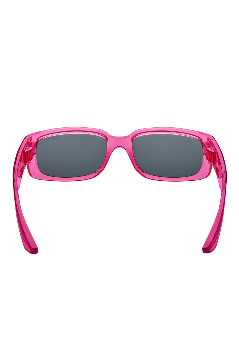 Variant I 56mm Rectangle Sunglasses, Alternate, color, LASER FUCHSIA / GREY