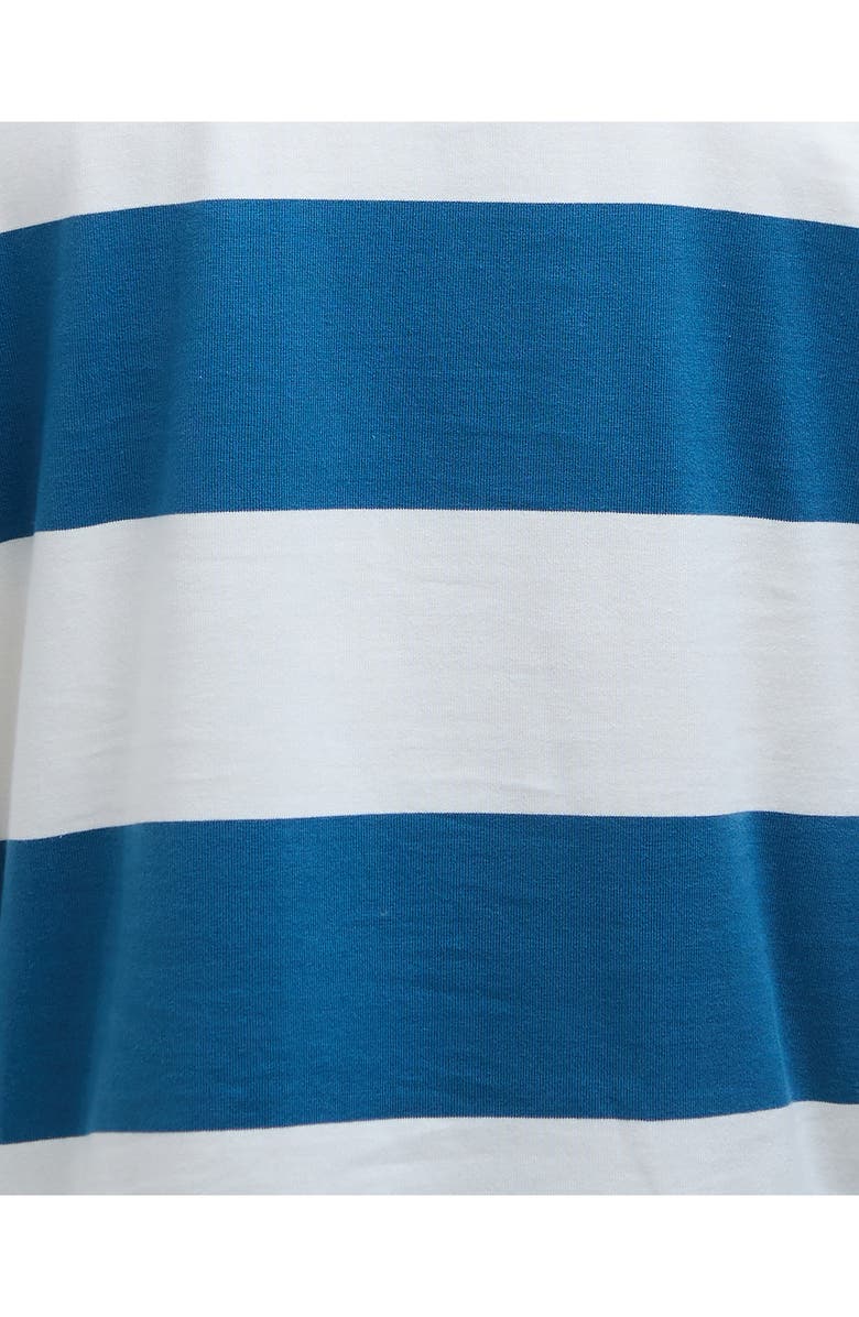 Barbour Broome Stripe Cotton Rugby Shirt, Alternate, color, Midnight