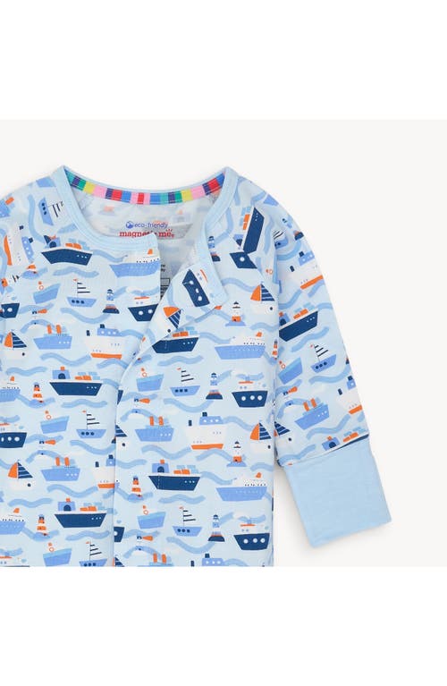 MAGNETIC ME MAGNETIC ME FOREVER & ALL WAVES SHIP PRINT MAGNETIC CONVERTIBLE ROMPER