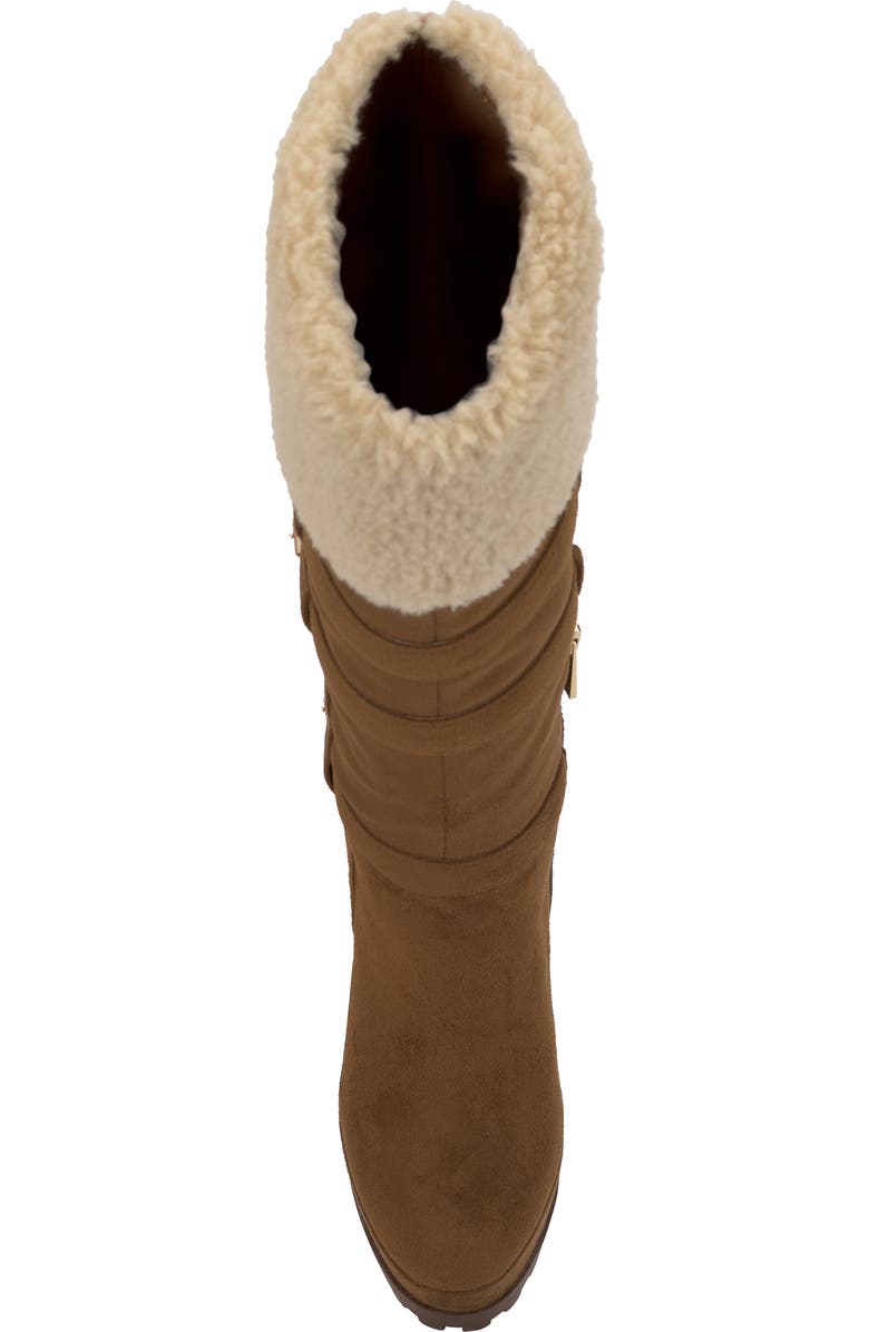 Jessica Simpson Imerald Faux Shearling Knee High Platform Boot, Alternate, color, Safari Brown