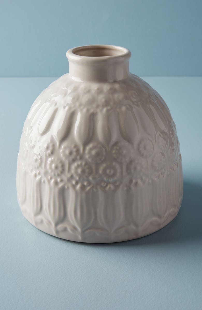 Anthropologie Home Anthropologie Embossed Floral Vase, Main, color, 