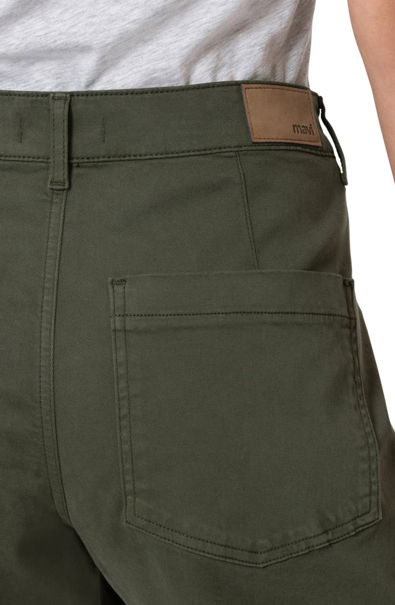 Mavi Jeans Vinnie Ivy Ankle Barrel Leg Twill Cargo Pants, Alternate, color, Ivy Casual Twill