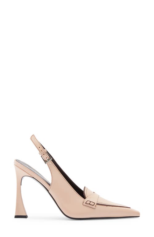 Jeffrey Campbell Judicial Slingback Loafer Pump In Yellow
