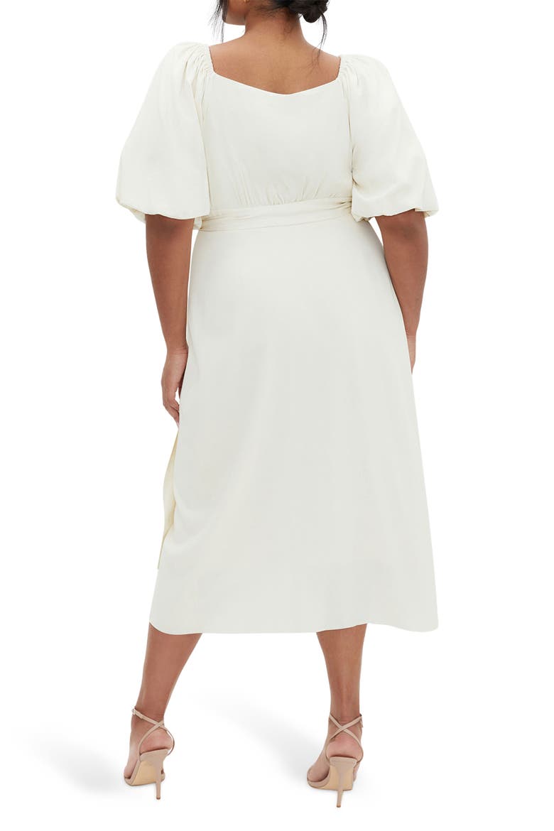 Claudine Wrap Dress, Alternate, color, CREAM