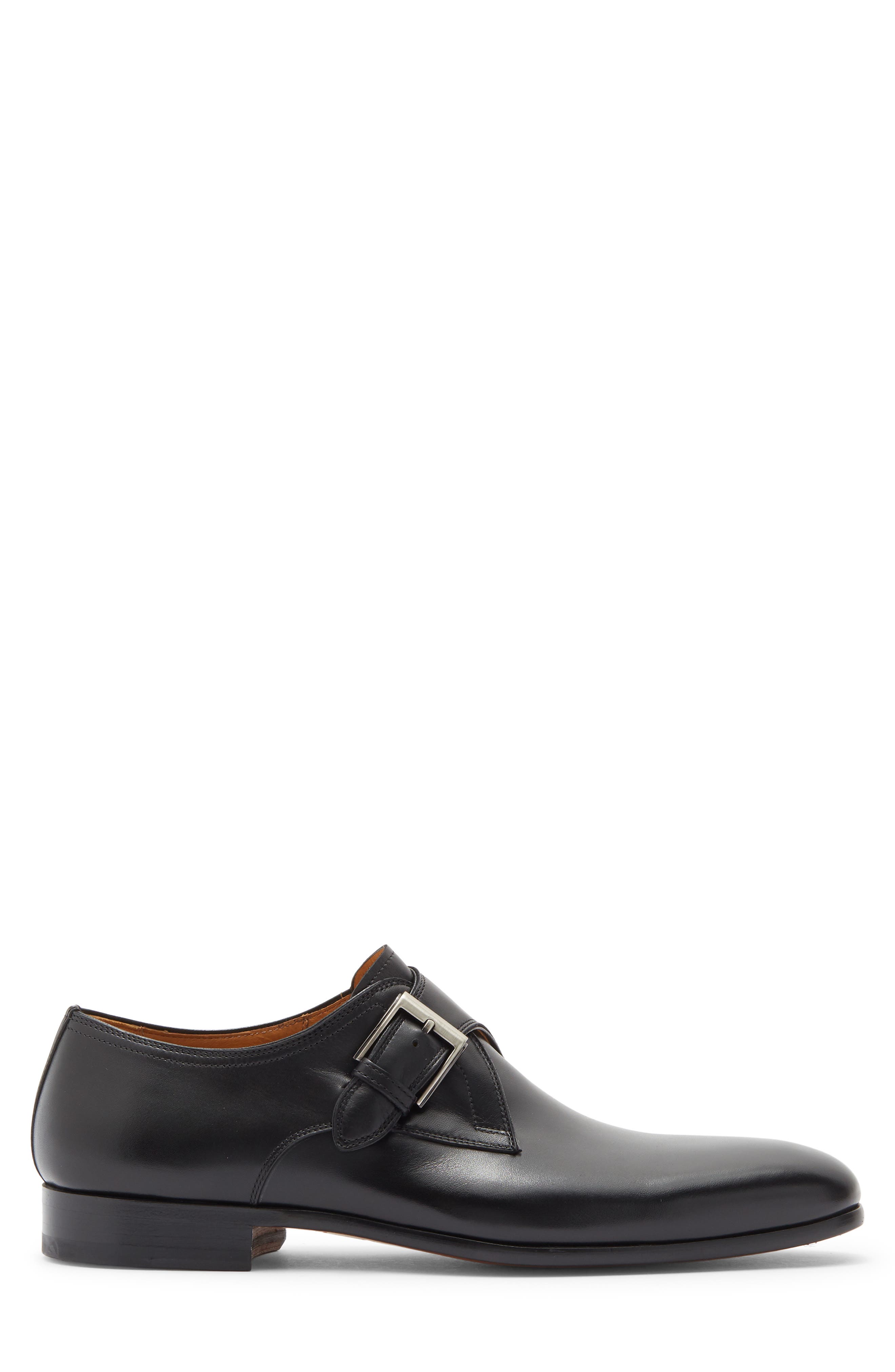 Single Monk Loafer, Alternate, color, BLACK
