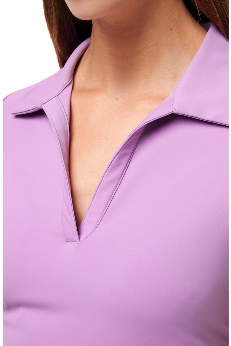 MoveKnit Active Polo, Alternate, color, DUSTY LAVENDER