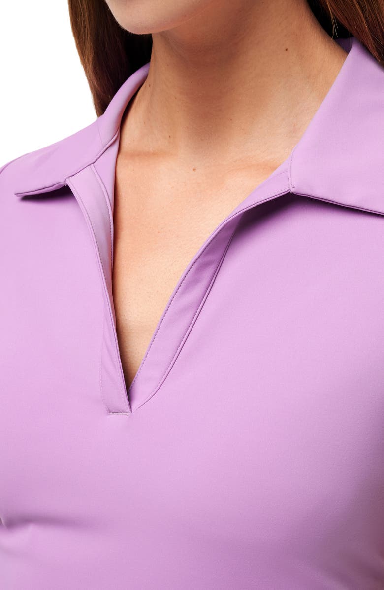 TravisMathew MoveKnit Active Polo, Alternate, color, Dusty Lavender