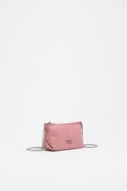 Bimba y Lola Micro Leather Crossbody Bag