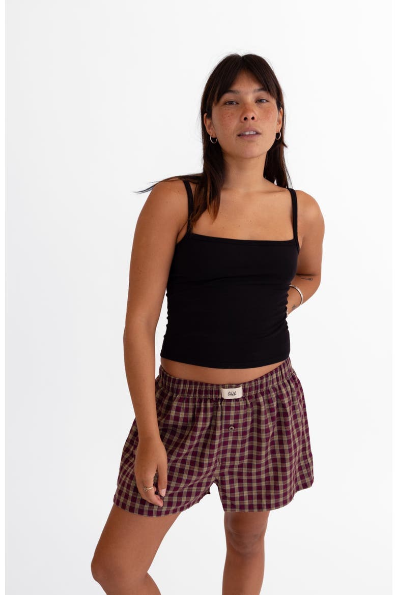 Limited Edition Flannel Boxers, Alternate, color, Burgundy Plaid