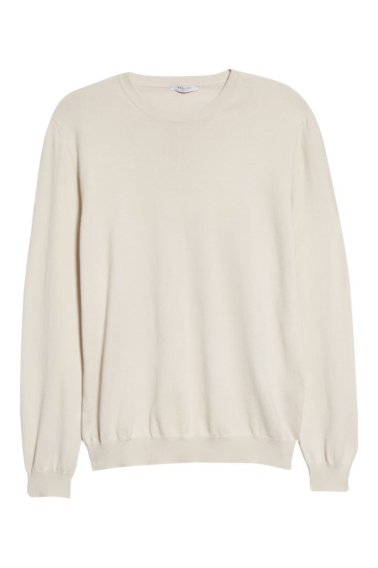 Cotton Crewneck Pullover, Alternate, color, CREAM