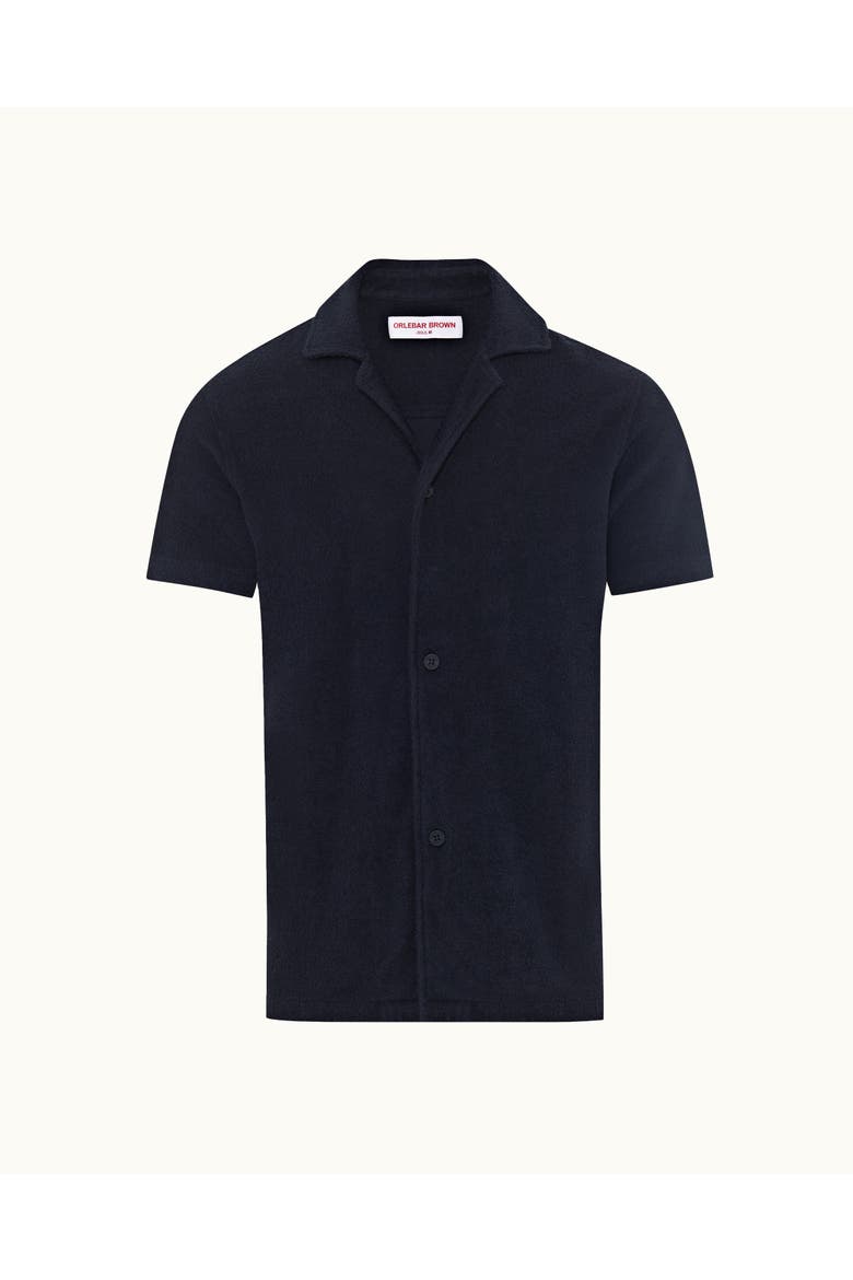 Howell Towelling Relaxed-Fit Shirt, Alternate, color, NIGHT IRIS