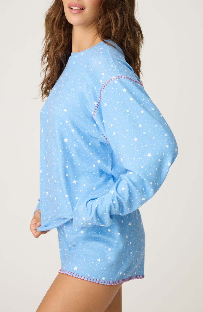 PJ Salvage American Honey Long Sleeve Pajama Top, Alternate, color,