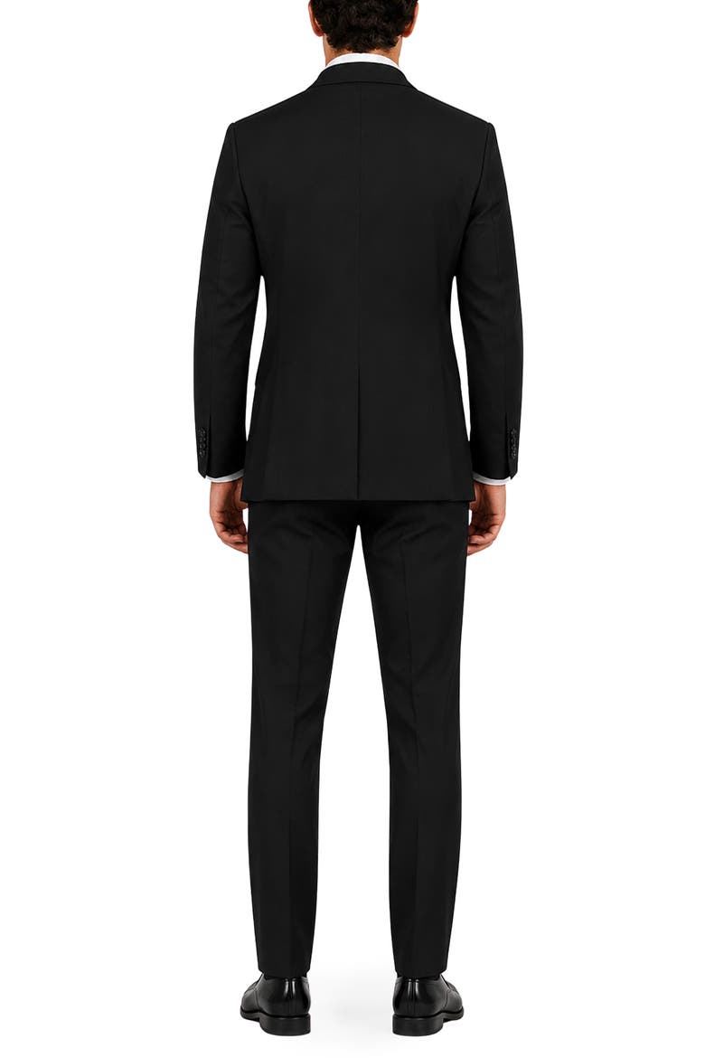 Giorgio Modern Fit Wool Suit, Alternate, color, BLACK