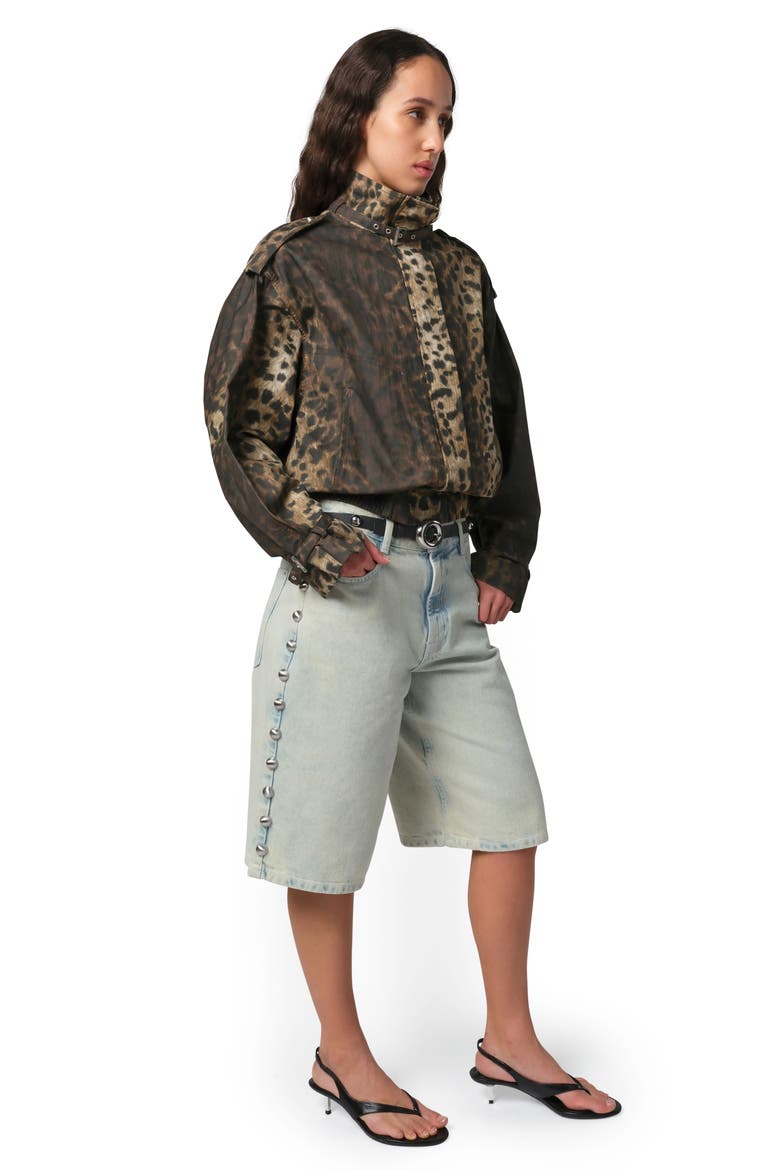 Thea Leopard Print Rain Jacket, Alternate, color, LEOPARD
